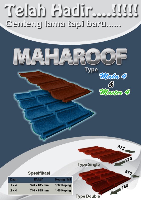 Sampul Brosur Maharoof Type Maha 4 & Master 4