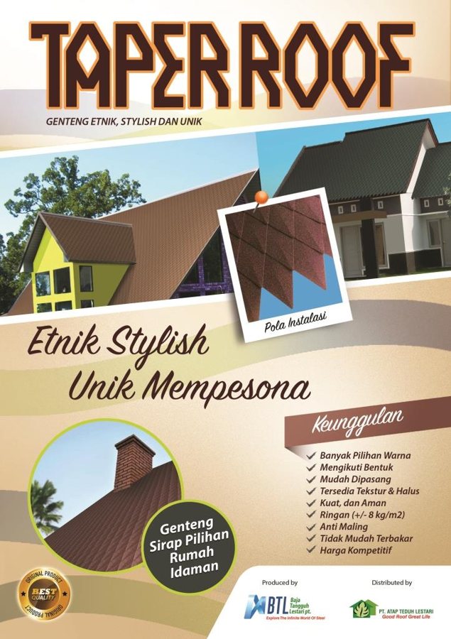 Sampul Brosur Taper Roof